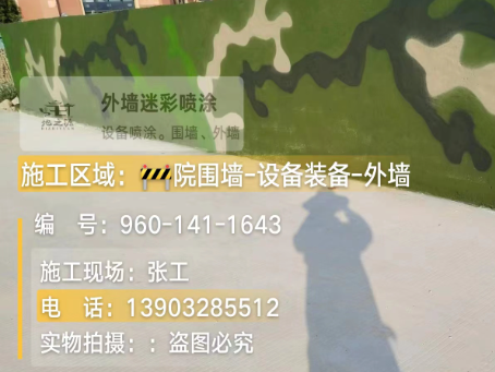 大兴 迷彩漆喷涂价格（按平方米计费）
